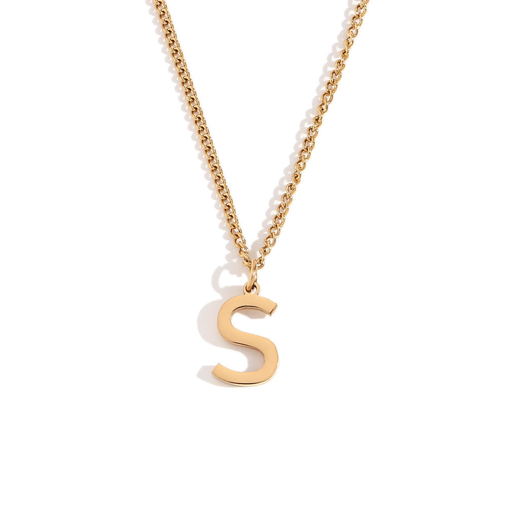 Timeless Gold Initial Pendant