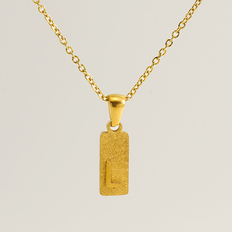 Urban Block Letter Necklace