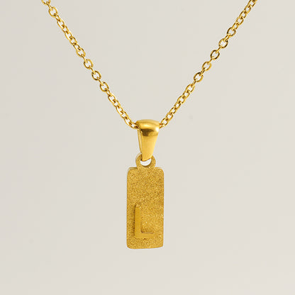 Urban Block Letter Necklace