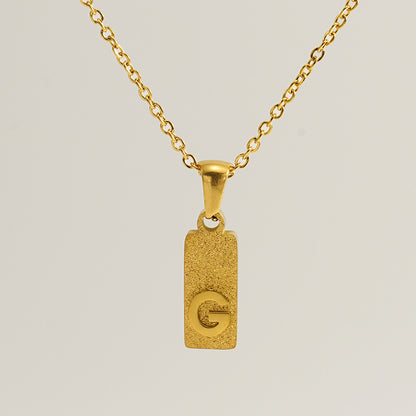 Urban Block Letter Necklace