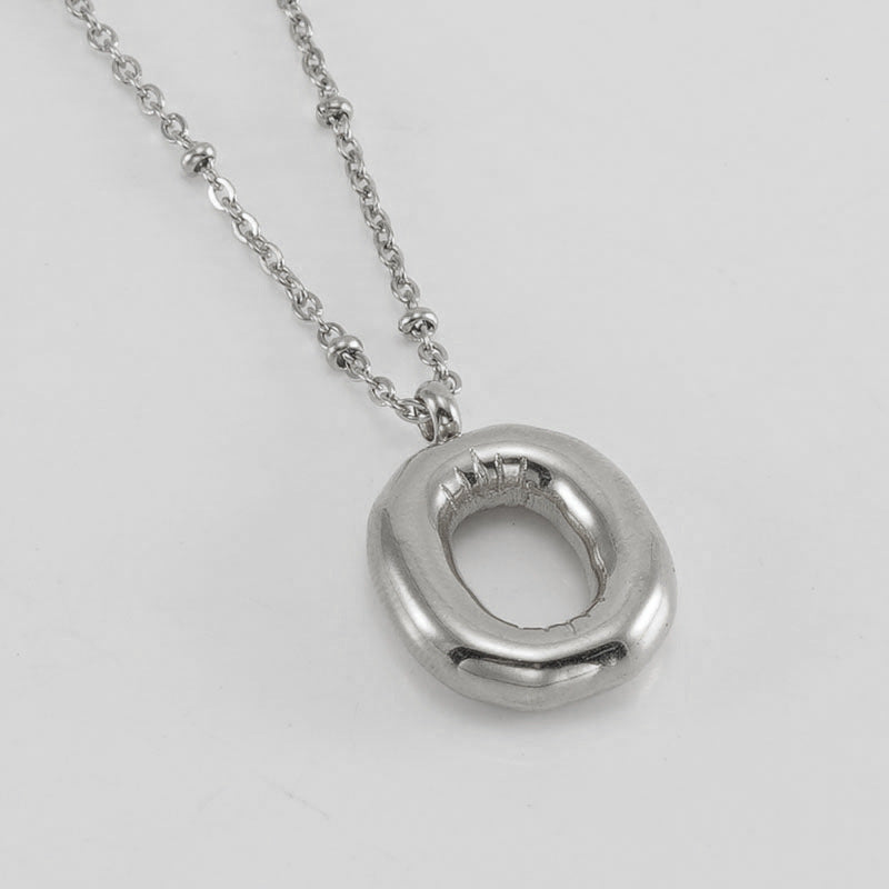 Fashion Bubble Letter Necklace