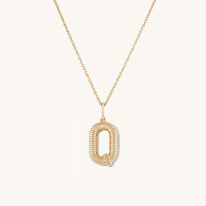 Coil Charm Chain Necklace