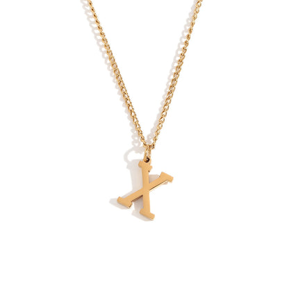 Timeless Gold Initial Pendant
