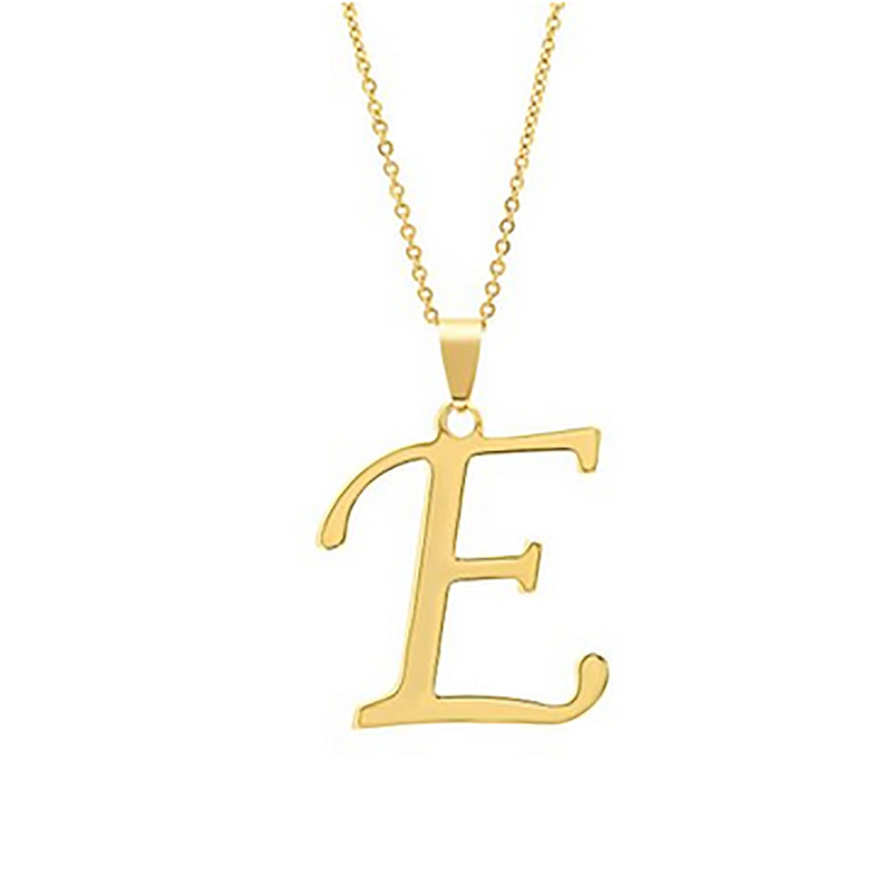 Elegant Flat Letter Necklace – Personalized Jewelry