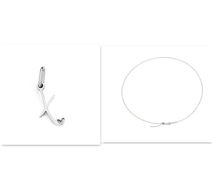 Initial Necklace - Signed with Love