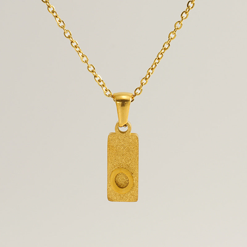 Urban Block Letter Necklace
