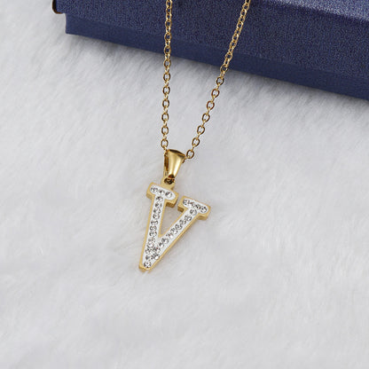 Shimmer Letter Necklace