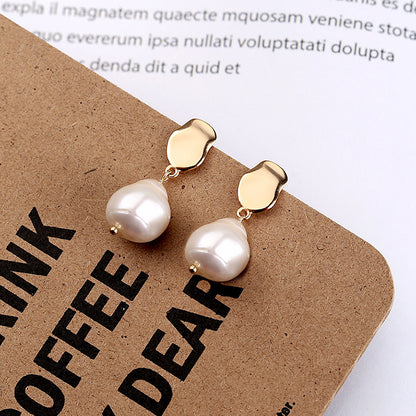 Sterling Silver Baroque Pearl Earings